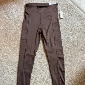 Aeropostale Brown Flex High-Rise Pocket Ankle Leggings - NEW WITH TAGS